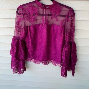 NWT Cupcakes & Cashmere Lace Top